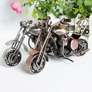 男孩金属摩托车模型铁工艺品圣诞礼物