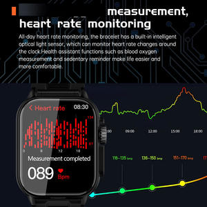ساعة ذكية GT8 مربعة الشكل 2 في 1 مع سماعات أذن لاسلكية، مساعد صوتي ذكي، مراقب لمعدل ضربات القلب، للجنسين، متوافق مع أندرويد وآيفون - Product Image 3