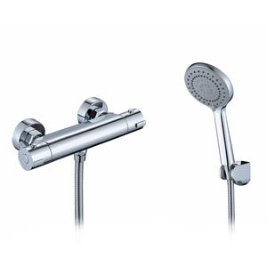 Robinet mélangeur thermostatique Flola 812G mural avec cartouche céramique pour douche et baignoire - Product Image 3