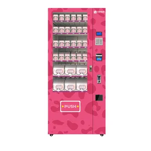 Nueva llegada estación de metro aeropuerto Banco cosmético máquina expendedora para pestañas magnéticas