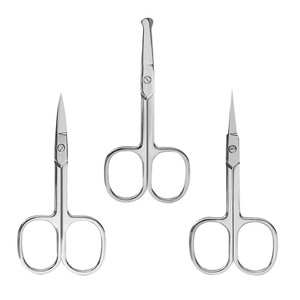 Venta directa de fábrica de tijeras de acero inoxidable estilo ruso para pestañas y maquillaje, recortadores de belleza y cuidado de la piel, y para vello nasal. - Product Image 5