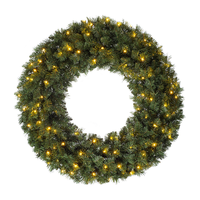 Handgefertigte PVC Umweltfreundliche Feuerfeste Moderne Weihnachtsbaum-Wand-Fenster-Veranda Innen-Weihnachtsdekoration Tannenzapfen-Kränze Türdekoration