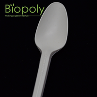 Ensemble de couverts jetables en plastique PLA, sans BPA, de petite taille, pour les voyages, vaisselle jetable de qualité alimentaire