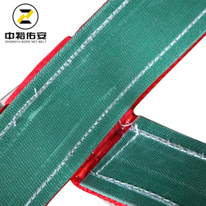 Sangle de levage plate en polyester de 8 mm d'épaisseur avec œillets pour le levage du verre, modèle ZY-B-3316, de la marque Zhongyu Rope Net Belt. - Product Image 3