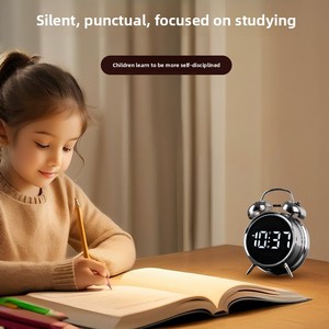 <span class=keywords><strong>Réveil</strong></span> lumineux puissant à volume élevé pour les élèves du collège - Matériel en métal et PVC, design <span class=keywords><strong>moderne</strong></span>, <span class=keywords><strong>réveil</strong></span> super puissant - Product Image 4