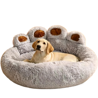 Lit Orthopédique de Luxe Moderne pour Chien, Grande Taille, Confortable, Antidérapant, Housse Lavable Écologique, Motif Uni en Polyester – Vente en Gros