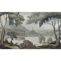Papier peint mural personnalisé paysage européen, peinture scénique vintage pour décoration de fond de canapé de salon, vente en gros
