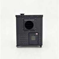 Fangran 500F - Chimenea de Pellets con Panel Táctil WiFi, Depósito de 60 kg, Independiente, Moderna, de Alta Eficiencia, Silenciosa para Interiores, OEM ODM