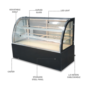 Máy làm lạnh tủ lạnh tủ bánh hiệu quả làm mát cao truy cập hàng đầu bánh Showcase cho siêu thị - Product Image 5