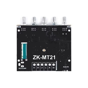 ZK-MT21 <span class=keywords><strong>50W</strong></span>*2+<span class=keywords><strong>100W</strong></span> Placa Amplificadora de Potencia Digital Compatible con <span class=keywords><strong>Bluetooth</strong></span>, Subwoofer de <span class=keywords><strong>2.1</strong></span> Canales, <span class=keywords><strong>Amplificador</strong></span> de Audio de 12V-24V - Product Image 5