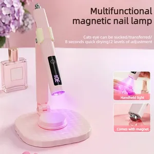 Lampe à ongles portable magnétique multifonctionnelle 3 en 1, rechargeable, lampe UV LED à main avec support, mini-séchoir à gel 3W - Product Image 2