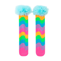 Chaussettes montantes pour enfants à motif papillon, tendance, en tricot Spandex/Coton pour filles, idéales pour les fêtes d'Halloween et les spectacles