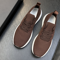 Chaussures de sport décontractées pour hommes, style italien, originales et luxueuses, en maille respirante, légères, à semelle souple, à lacets