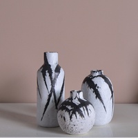 Vase à fleurs en verre mat nordique Aeofa Morandi, fait main, forme ronde irrégulière, décoration de table, style Instagram, mariage
