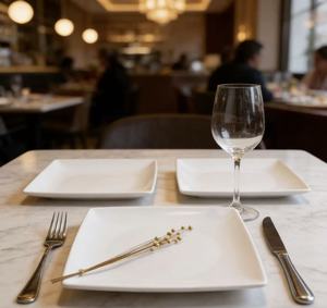 أفضل المبيعات لعام <span class=keywords><strong>2026</strong></span>: طقم أطباق بلاستيكية مربعة بيضاء من الميلامين مناسبة للمطاعم - Product Image 4