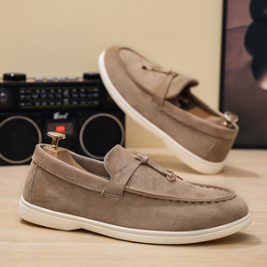 Chaussures décontractées plates marron de haute qualité pour hommes, confortables, style vintage, pour la marche, légères, collection automne, vente en gros 2026 - Product Image 5