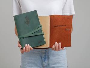Journal de prière en cuir personnalisé, journal chrétien enveloppé, carnet religieux en cuir, cadeau chrétien personnalisé - Product Image 6