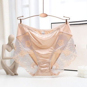 Braguitas <span class=keywords><strong>de</strong></span> Encaje Sexy para Mujer, Braguitas Sin Costuras <span class=keywords><strong>de</strong></span> Talla Grande, Ropa Interior Sexy para Mujer, Braguitas Cortas <span class=keywords><strong>de</strong></span> Algodón Transparentes para Mujer - Product Image 1