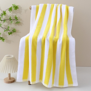 Telo da mare in cotone a righe di alta qualità stile <span class=keywords><strong>turchese</strong></span> senza sabbia filato morbido tinto per bagno piscina nuoto asciugamano da viaggio - Product Image 5