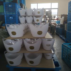 中国工場卸売カスタム10Lプラスチックボウル楕円形ボート波波型ワインチラーパーティー用シャンパンアイスバケット - Product Image 5