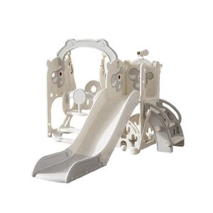 Set Scivolo Multifunzionale per Bambini Boke con Canestro da Basket e Area di Arrampicata in Materiale PE - Product Image 1