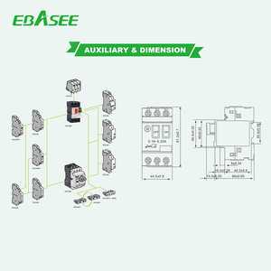 <span class=keywords><strong>Disjoncteur</strong></span> <span class=keywords><strong>thermique</strong></span> magnétique à 2 pôles EBASEE BGV2ME10 pour moteur industriel - Product Image 4