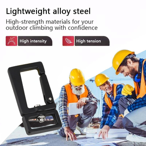 Moschettone girevole con gancio al guinzaglio in lega di alluminio 4KN per attività minerarie e all'aperto - Product Image 4