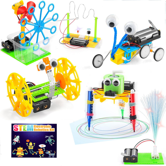 6 in 1 Stem Kits Robotics Science Kits for Kids STEM Educational Toys Science Kits Stem Engineering Learning Toys