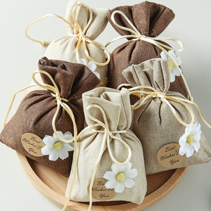 Aromatherapy Scented Sachet Natural Fabric Bag With Flower Decor For Home Car Wedding Favors 30 60 Days Lasting Fragrance - Product Image 1