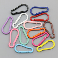 Boucles en aluminium coloré avec peinture cuite et peintes par pulvérisation, pour la randonnée, les sacs, la sécurité, le bricolage
