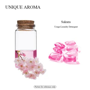 도매 공장 가격 세탁 세제 향수 오일 독특한 아로마 세탁 비즈 벚꽃 향기