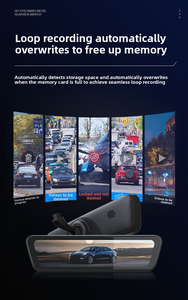 YQ-39 Dash Cam Rộng 1080P Tự Động Xe Máy Ảnh 8.2 Inch Ghi Âm Truyền Phát Phương Tiện Truyền Phát Gương Chiếu hậu Dash Cam - Product Image 6