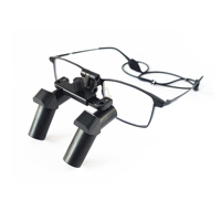 Système de grossissement dentaire complet Micare, loupes prismatiques 6,5X et peigne de phare ultra lumineux pour médecin