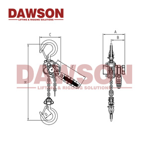 Dawson DSVM-T 0.25t-0.5t Mini <span class=keywords><strong>LEVER</strong></span> <span class=keywords><strong>Block</strong></span>, nhỏ <span class=keywords><strong>LEVER</strong></span> <span class=keywords><strong>hoist</strong></span> - Product Image 6