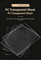 Plaques PC de haute qualité (polycarbonate) : découpables et personnalisables par usinage CNC, répondant à divers besoins créatifs