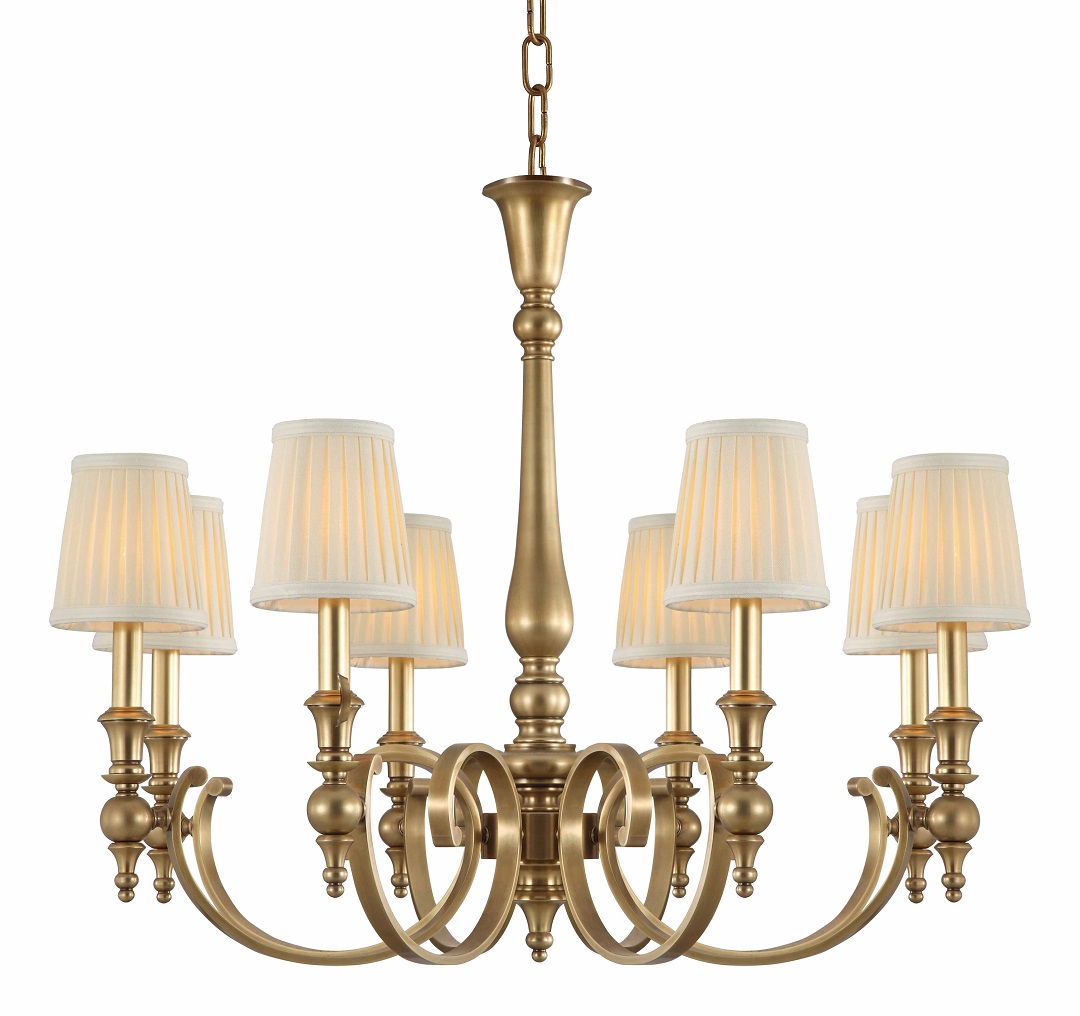Brass+White / 8 Heads:D 80 x H 63cm