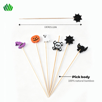Halloween Gemengde Bamboe Fruitprikkers Cocktailspiesjes 100 Stuks Per Zak Feestdecoratie