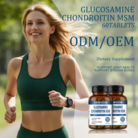 Comprimés de Glucosamine, Chondroïtine et MSM - Favorise la Santé des Articulations et des Os Forts - 2 Comprimés par Portion - 60 Comprimés - Durée de Conservation de 24 Mois