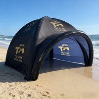 Tente événementielle gonflable en forme d'araignée en PVC et tissu Oxford, résistante aux intempéries, tailles et couleurs personnalisables pour les tournées marketing et les salons automobiles