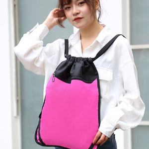 Sacs à dos à cordon en polyester pour enfants, design usine, pour la natation, la plage, le sport, DIY, sacs de rangement personnalisés en nylon - Product Image 3