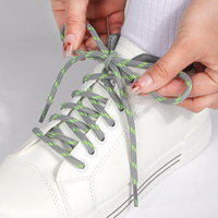 Vente en gros usine YNBG XD257 Lacets de chaussures de sport en polyester épais à âme ronde de 5 mm, pour chaussures de course, couleurs mélangées, largeur 0,5 cm