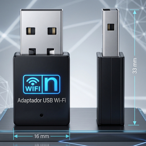 ELE-GATE อะแดปเตอร์ USB ไร้สายอินเตอร์เน็ตไร้สาย N 150Mbps สำหรับแล็ปท็อปพีซี วินโดวส์ แมค ลินุกซ์ - Product Image 4