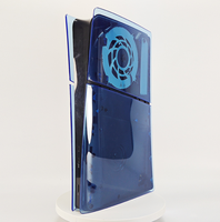 Coque rigide transparente pour console PS5 Slim, version disque ou numérique, remplacement de la coque de la console PS5 Slim