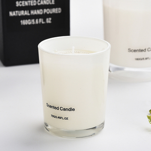 Bougies parfumées blanches à arôme naturel de qualité supérieure bon marché avec boîte d'emballage personnalisée pour la cire de soja de luxe pour la maison - Product Image 2