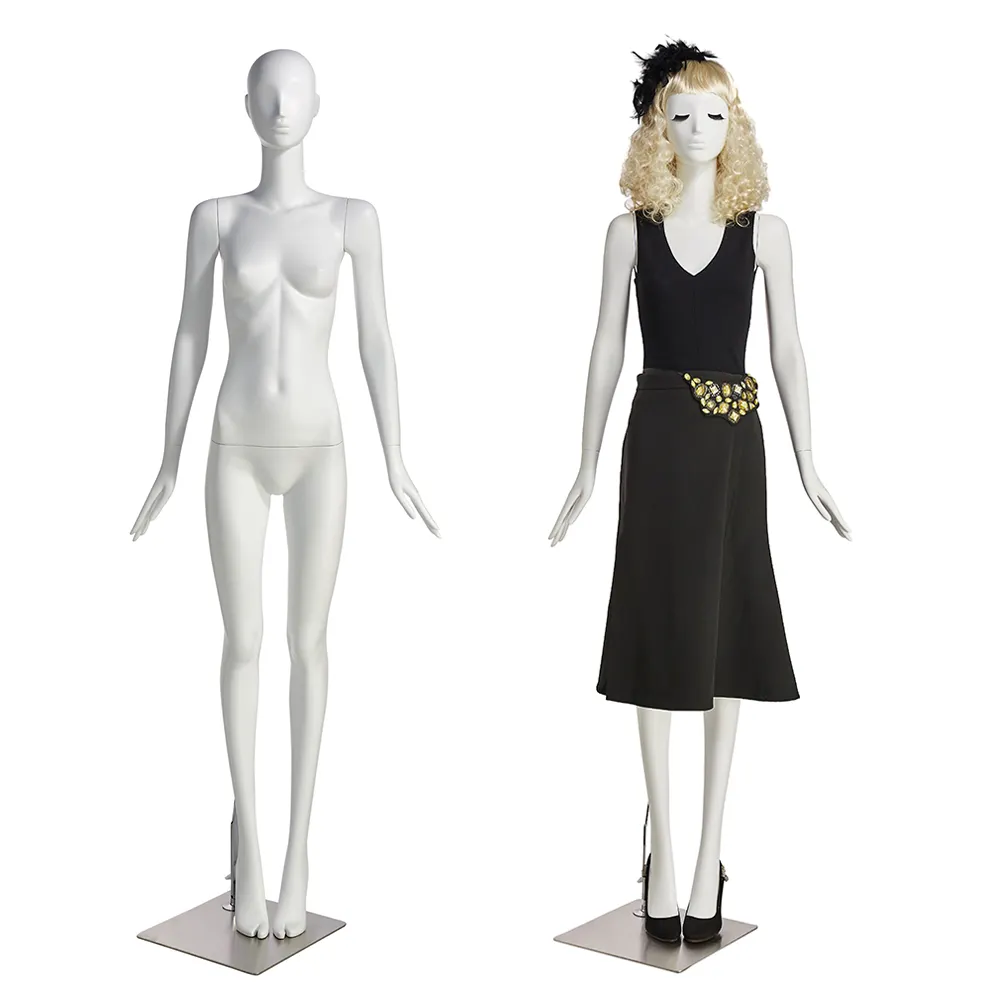Aireen-2 الترويجية المصنع مباشرة بيع كامل الجسم يقف اللون الأبيض عارضة أزياء الإناث