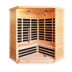 Sauna extérieur de luxe pour 4 personnes, design moderne, bain à vapeur, spa, baignoire, chauffage électrique, fabrication de qualité en bois massif, idéal pour les familles. - Product Image 2