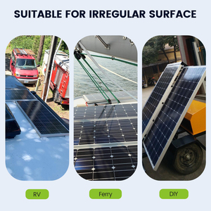 Bộ 4 tự làm bảng điều khiển năng lượng mặt trời mái theo dõi gắn kết hợp kim nhôm RV mái Giá gắn Kit khung tấm cho hệ thống năng lượng mặt trời - Product Image 6