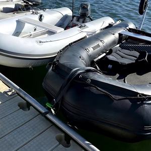 Bateau de pêche gonflable en PVC pour 3 personnes, plancher en drop stitch, coque en Hypalon, bateau gonflable pour la navigation en lac, activités de plein air - Product Image 1