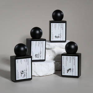 Botella de Perfume de Vidrio Negro Mate de Diseño Personalizado, 30 ml, 50 ml, 100 ml, Envase Vacío, Botellas Cuadradas de Perfume con Embalaje en Caja - Product Image 4