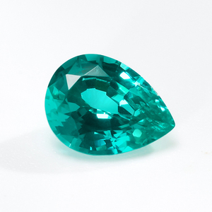 Nuovi Arrivi Redleaf: Pietre Preziose Sintetiche YAG <span class=keywords><strong>Paraiba</strong></span> a Forma di Pera, Colore Blu-Verde, Tormalina <span class=keywords><strong>Paraiba</strong></span> Sfusa - Product Image 1